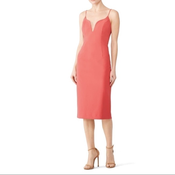 Jill Jill Stuart Sweetheart Fitted Midi Dress - Picture 1 of 12